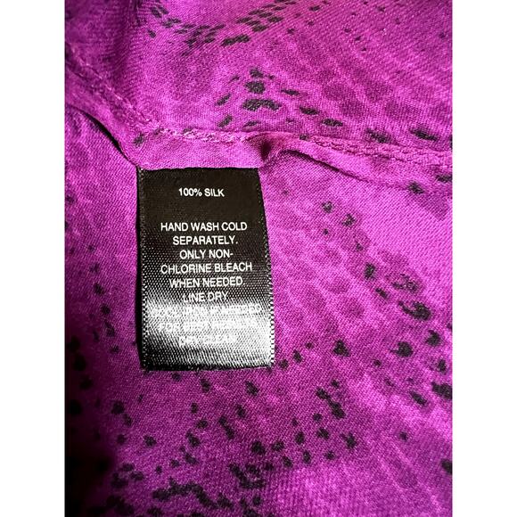 White House Black Market Purple Blouse - Picture 6 of 9